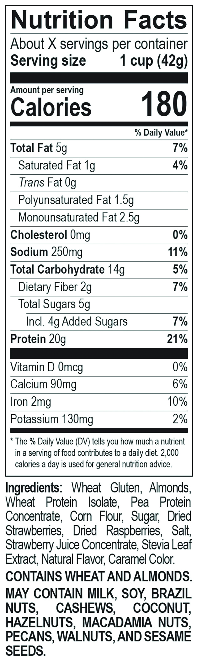 Mixed Berry Almond Cereal Premier Protein Cereal